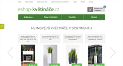 Desktop Screenshot of eshop-kvetinace.cz