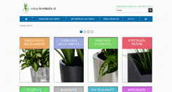 Desktop Screenshot of eshop-kvetinace.sk