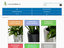 Tablet Screenshot of eshop-kvetinace.sk